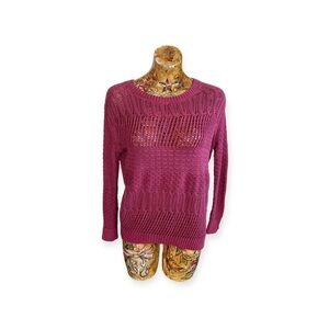 Kimchi Blue top knit sweater red burgundy XS